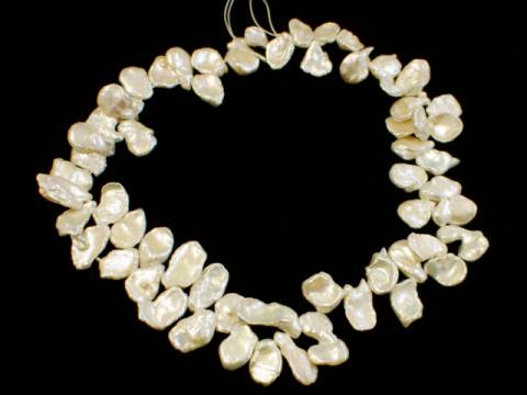 淡水真珠｜ケシパールホワイト｜大きめ－＆beads