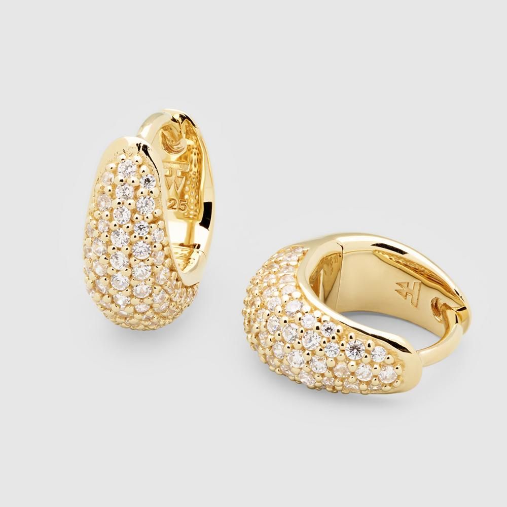 TOM WOOD】 Ice Huggies Pave(トムウッド ピアス リング)