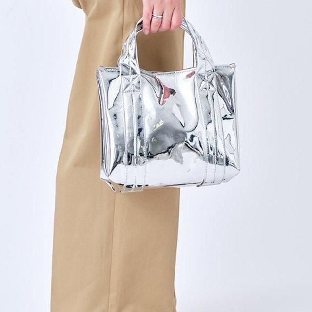 HELOYSE】bozy mirror tote silver バッグ エロイーズ
