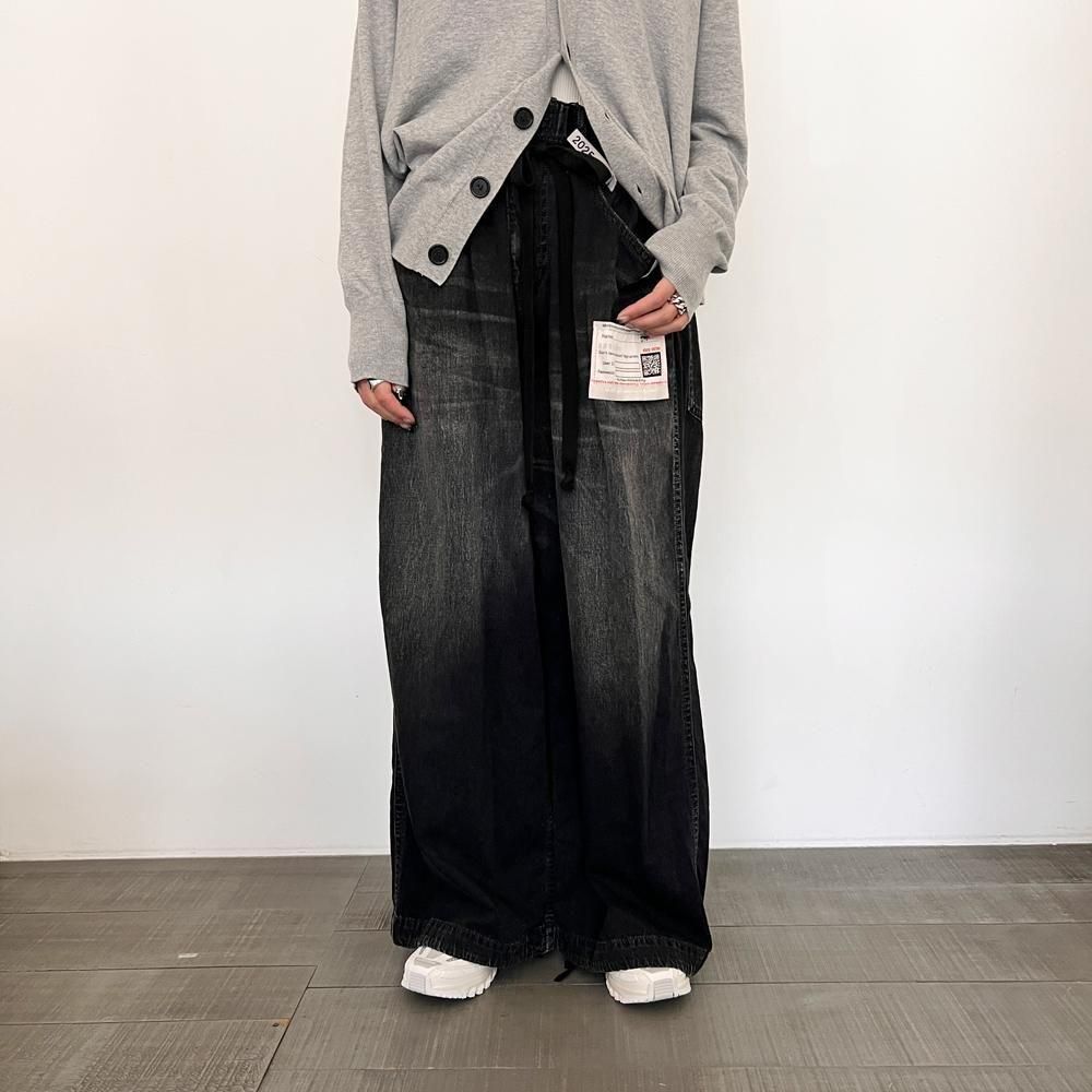 【MIHARAYASUHIRO】B14PT075 Huge ディテール denim 送料込 Maison MIHARA YASUHIRO】 HUGE DETAIL JEANS B14PT075 (メゾン
