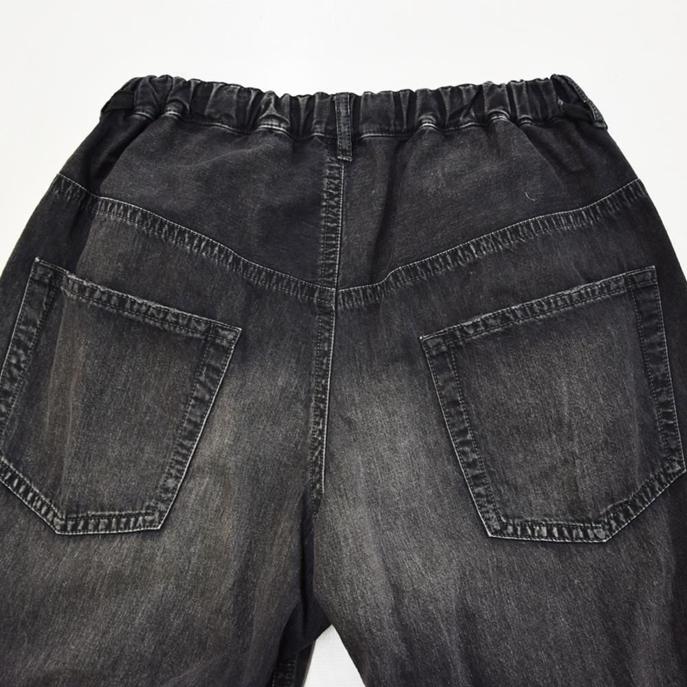 【MIHARAYASUHIRO】B14PT075 オーバーサイズ denim BLACK Maison MIHARA YASUHIRO】 HUGE DETAIL JEANS B14PT075 (メゾン