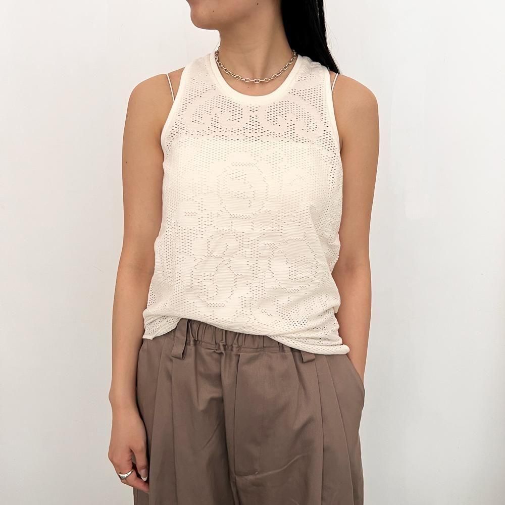 JONNLYNX ''MESH FLOWER TANK'' (BROWN) – THE STORE BY MAIDENS
