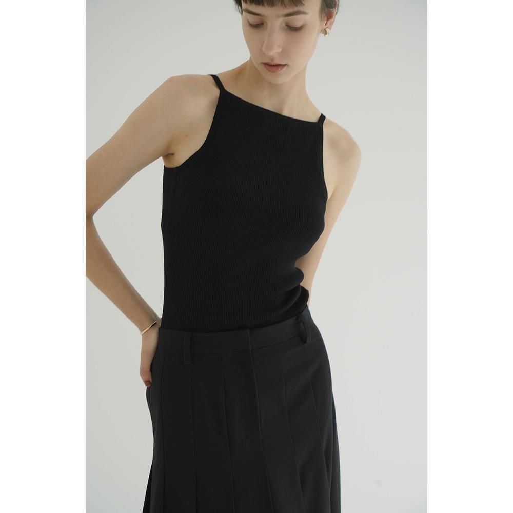 CLANE BOAT NECK BACK OPEN KNIT TOPS ピンク CLANE BOAT NECK BACK