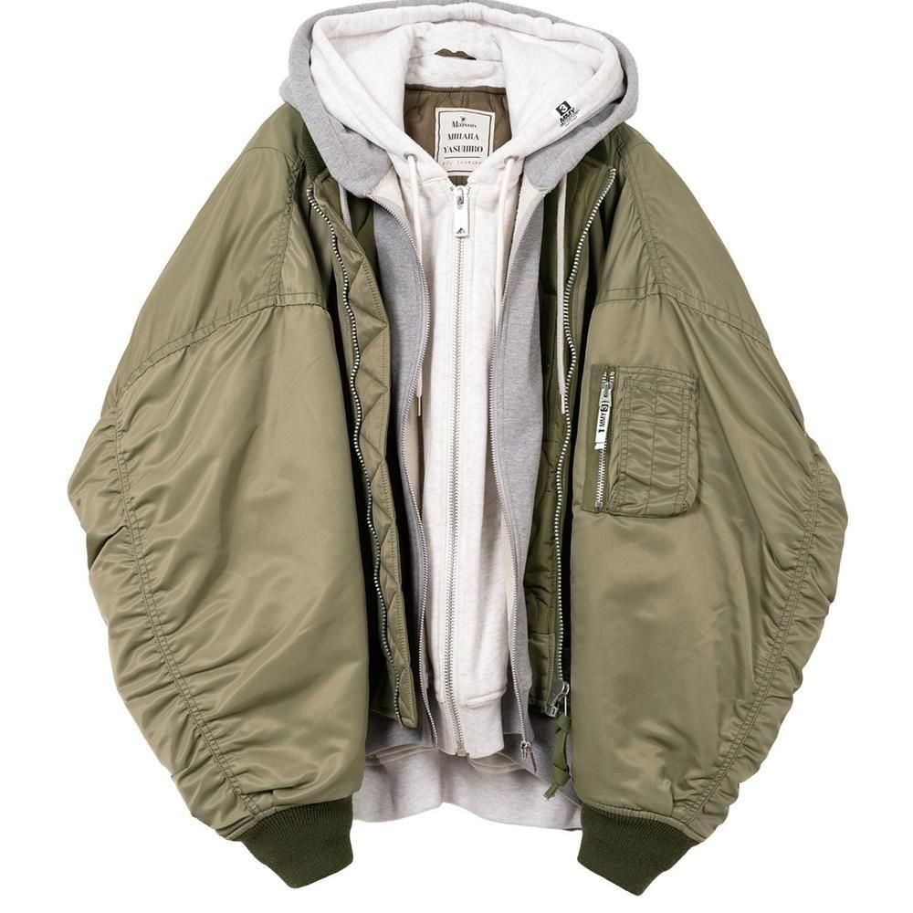 【ミミ】ジャケット Maison MIHARA YASUHIRO】TRIPLE LAYERED BOMBER JACKET