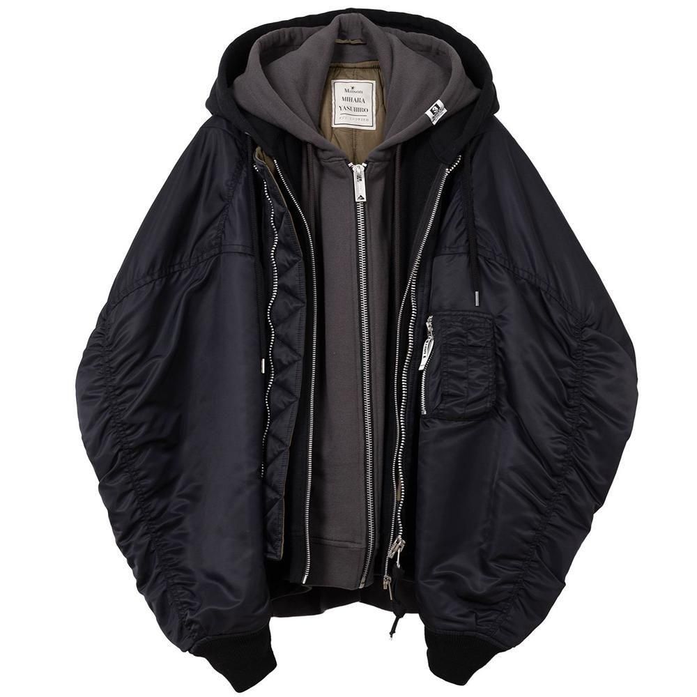 Maison MIHARA YASUHIRO】TRIPLE LAYERED BOMBER JACKET K15BL331
