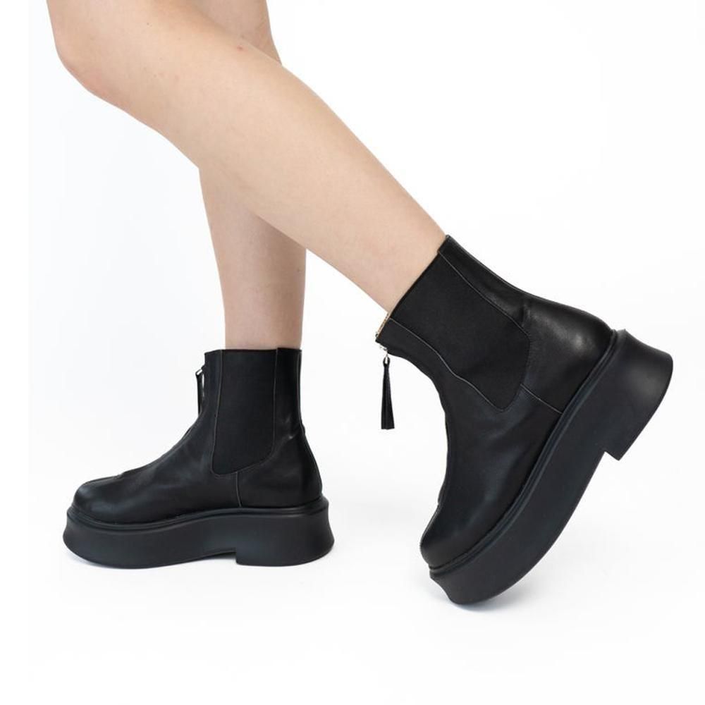 【ALM.】PRIMO LEATHER BOOTS 37size PRIMO LEATHER BOOTS （Black） -ALM. official web store