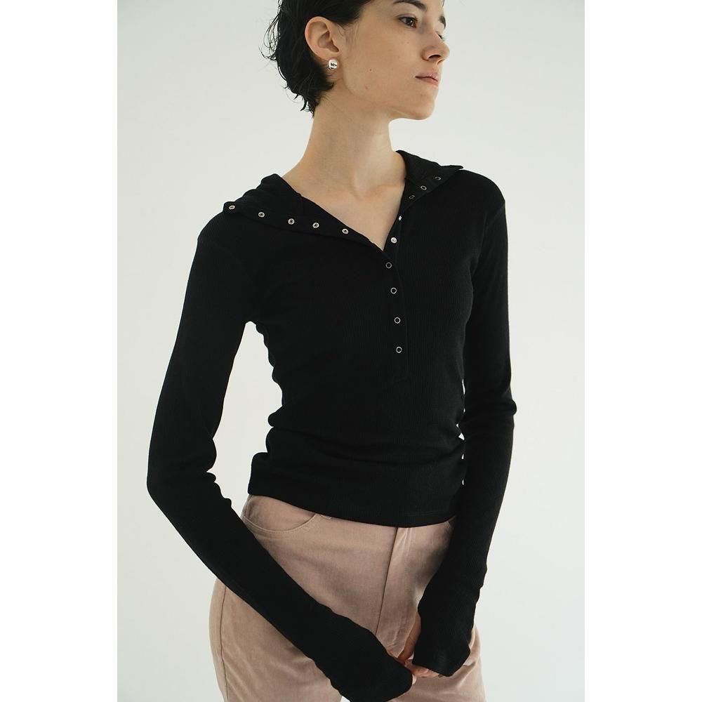 CLANEタグ付き新品 WOOL RIB HOODED TIGHT TOPS CLANE】 WOOL RIB HOODED TICHT TOPS 19105-1152 クラネ