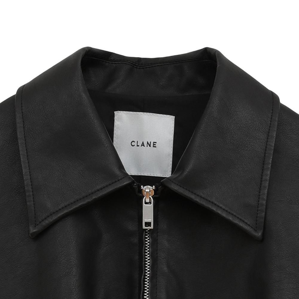 CLANE】 FAKE LEATHER BALLOON JACKET 19101-0012 クラネ