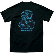 アンドスケート オリジナルTシャツ ANDSKATE T-SHIRTS BLACK 黒 「レターパックライト対応」