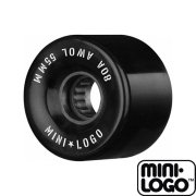 スケートボード ミニロゴ ウィール 55mmx40mm 80A ATF Mini Logo Wheels AWOL BLACK SOFT 4個セット
