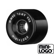 スケートボード ミニロゴ ウィール 59mmx40mm 80A ATF Mini Logo Wheels AWOL BLACK SOFT 4個セット