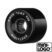 スケートボード ミニロゴ ウィール 63mmx42mm 80A ATF Mini Logo Wheels AWOL BLACK SOFT 4個セット