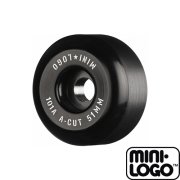 スケートボード ミニロゴ ウィール 51mmx32mm 101A Mini Logo Wheels A-cut BLACK 4個セット