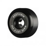 ȥܡ ߥ˥  54mmx32mm 95A Mini Logo Wheels A-cut BLACK HYBRID ϥ֥å 4ĥå