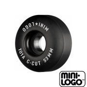 スケートボード ミニロゴ ウィール 53mmx32mm 101A Mini Logo Wheels C-cut BLACK 4個セット