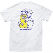 アンドスケート オリジナルTシャツ ANDSKATE T-SHIRTS WHITE 白 「レターパックライト対応」