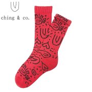 󥢥ɥ ȥå ching&co. ڥ꡼ -red- Socks å ֥쥿ѥå饤б