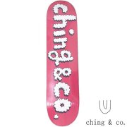 チンアンドコー スケートボード デッキ モクモク ピンク 8.0x31.84 ching&co. モクモク -pink- DECK [テープ付]