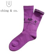 󥢥ɥ ȥå ching&co. ΢ purple Socks(limited edition by DIGITAL NINJA)å֥쥿ѥå饤б