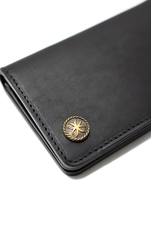 HWZN.MFG.CO.(HWZN BROSS) - LEATHER WALLET MID-SIZE (BRASS BUTTON 