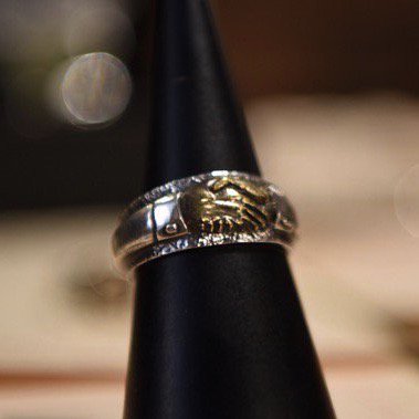 ROAD - Shake hands Ring (SILVER/BRASS) - CANVAS CLOTHING ONLINE STORE / 39  Shimeno Kanazawa Ishikawa JAPAN 920-0059