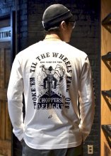 EVILACT x CANVAS - W NAME L/S TEE (WHITE) RENEWAL Limited