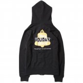 TROPHY CLOTHING - “HOLIDAY” HOLIDAY LOGO ZIP HOODIE(KIDS SIZE)(子供服）(BLACK)