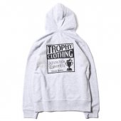 TROPHY CLOTHING - “HOLIDAY” BOX LOGO ZIP HOODIE(KIDS SIZE)(子供服）(GRAY)