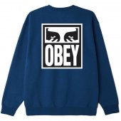 <img class='new_mark_img1' src='https://img.shop-pro.jp/img/new/icons50.gif' style='border:none;display:inline;margin:0px;padding:0px;width:auto;' />OBEY - OBEY EYES ICON 2 CREW NECK  (BLUE SAPPHIRE)