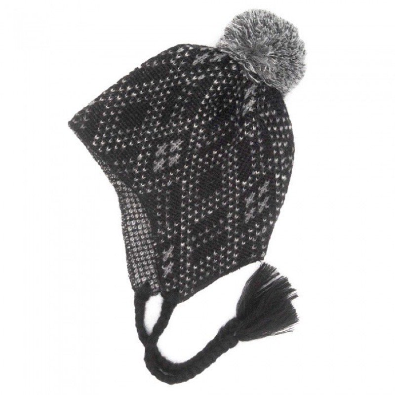 THE H.W. DOG & CO. - MOHAIR KNIT CAP (BLACK) - CANVAS CLOTHING