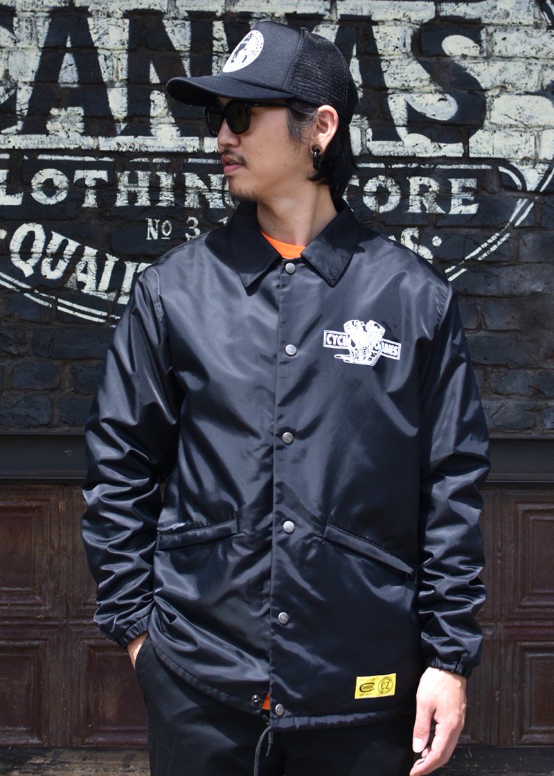 Cycle Zombies x COWDEN BIG TWIN COACHES JACKET (BLACK) - CANVAS 
