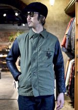<img class='new_mark_img1' src='https://img.shop-pro.jp/img/new/icons1.gif' style='border:none;display:inline;margin:0px;padding:0px;width:auto;' />IrregulaR by Zip Stevenson / Vintage A2 jackets w/ leather sleeves Type C