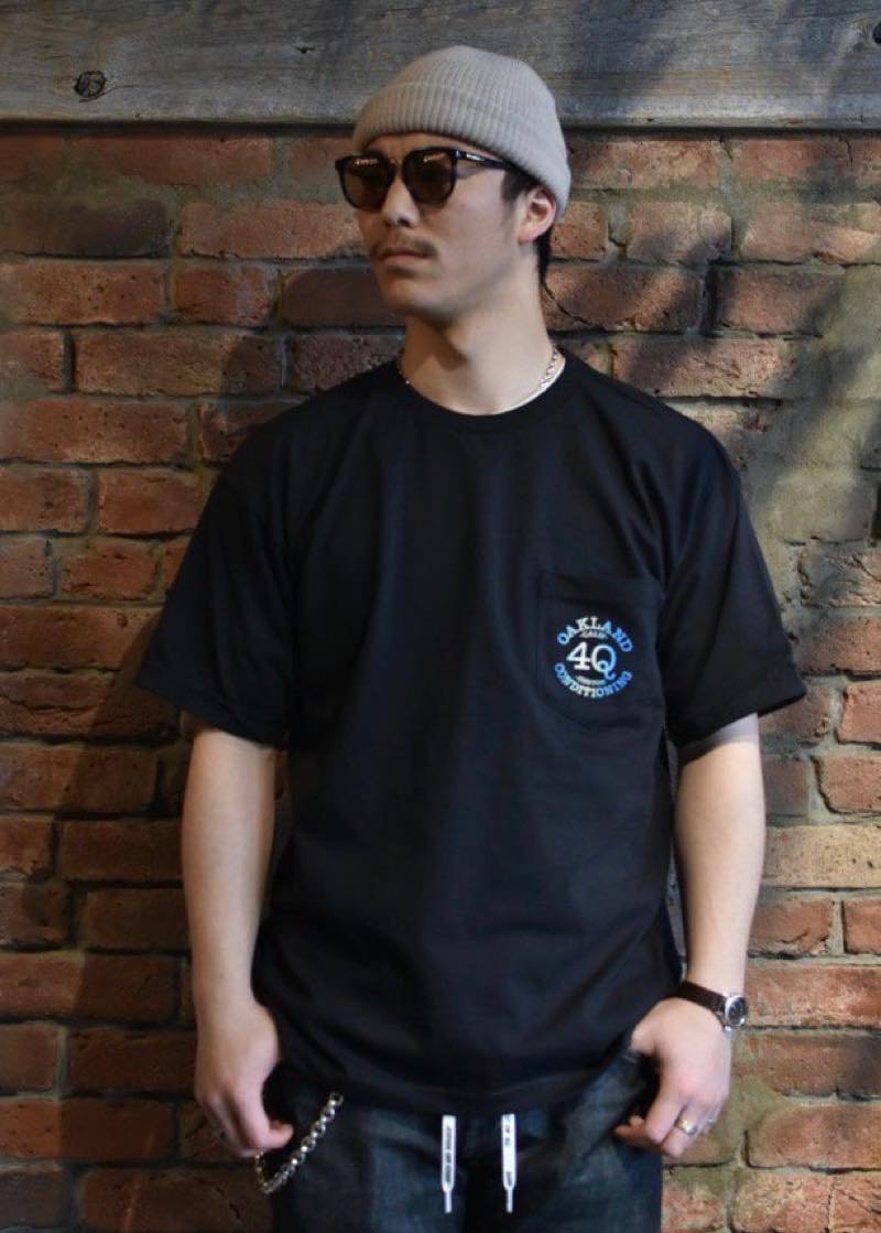 4Q CONDITIONING / LOGO POCKET TEE (BLACK) - CANVAS CLOTHING ONLINE