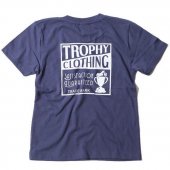 TROPHY CLOTHING - “HOLIDAY” BOX LOGO TEE (KIDS SIZE ) (NAVY)