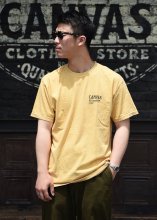 <img class='new_mark_img1' src='https://img.shop-pro.jp/img/new/icons50.gif' style='border:none;display:inline;margin:0px;padding:0px;width:auto;' />CANVAS - STENCIL ARMY LOGO TEE (MUSTARD)