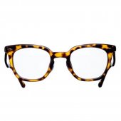 EVILACT EYEWEAR “MARKEL” - BROWN GLITTER x ANTIQUE CLEAR FLAME / DIMMING LENS (調光レンズ)