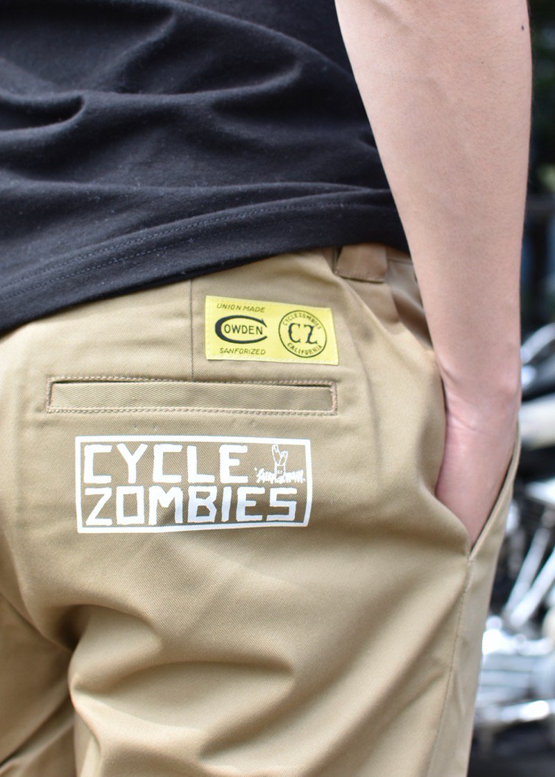 CYCLE ZOMBIES×COWDEN•サイクルゾンビーズ•スリムワークパンツ
