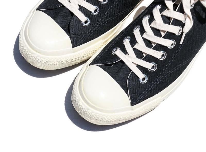 靴 TROPHY CLOTHING (BLACKxCREAM) 26.0 TROPHY CLOTHING - MILL TRAINERS LOW-TOP (BLACKxCREAM