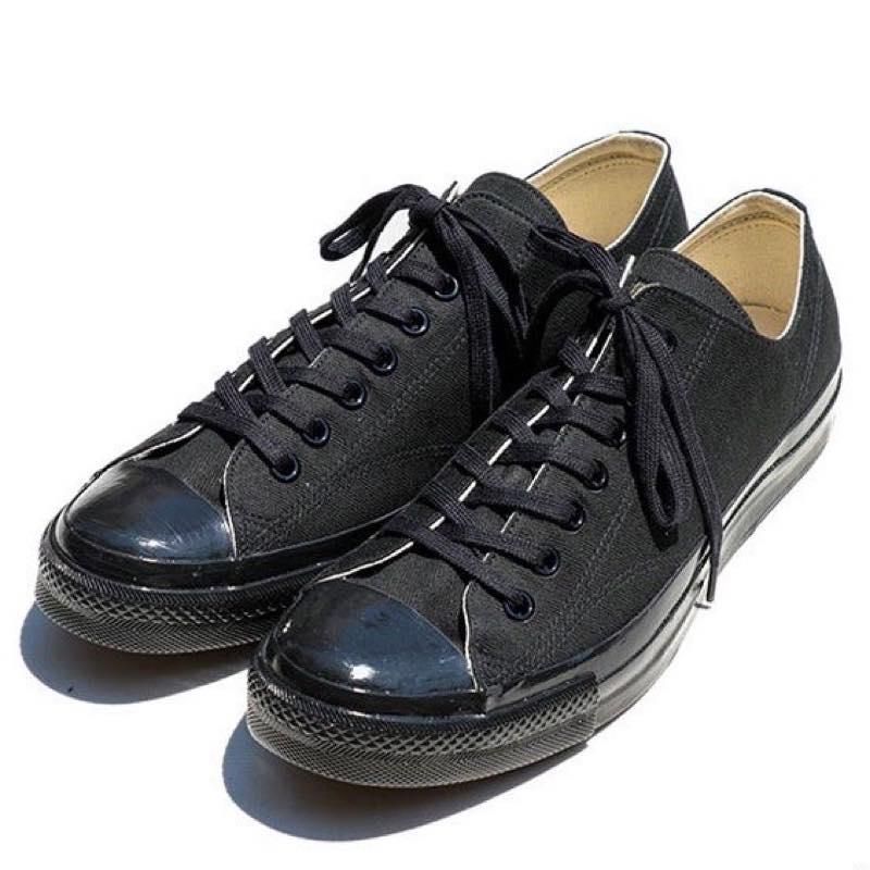 TROPHY CLOTHING - MILL TRAINERS LOW-TOP (BLACKxBLACK) - CANVAS CLOTHING  ONLINE STORE / 39 Shimeno Kanazawa Ishikawa JAPAN 920-0059