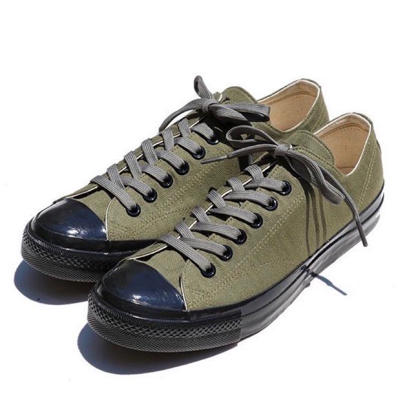 TROPHY CLOTHING - MILL TRAINERS LOW-TOP (OLIVExBLACK) - CANVAS CLOTHING  ONLINE STORE / 39 Shimeno Kanazawa Ishikawa JAPAN 920-0059