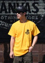GARBAGE WAGON x TRADITION-CYCLES SISSY BAR S/S TEE (YELLOW)