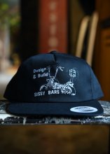 GARBAGE WAGON x TRADITION-5 PANNEL PRINT HAT (BLACK)