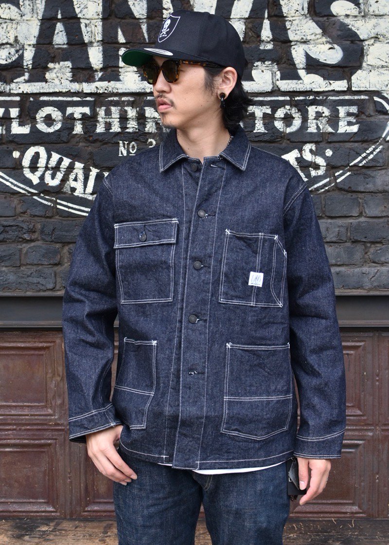 HWZN.MFG.CO. / FULLY STRETCH DENIM COVERALL JACKETS - CANVAS CLOTHING  ONLINE STORE / 39 Shimeno Kanazawa Ishikawa JAPAN 920-0059