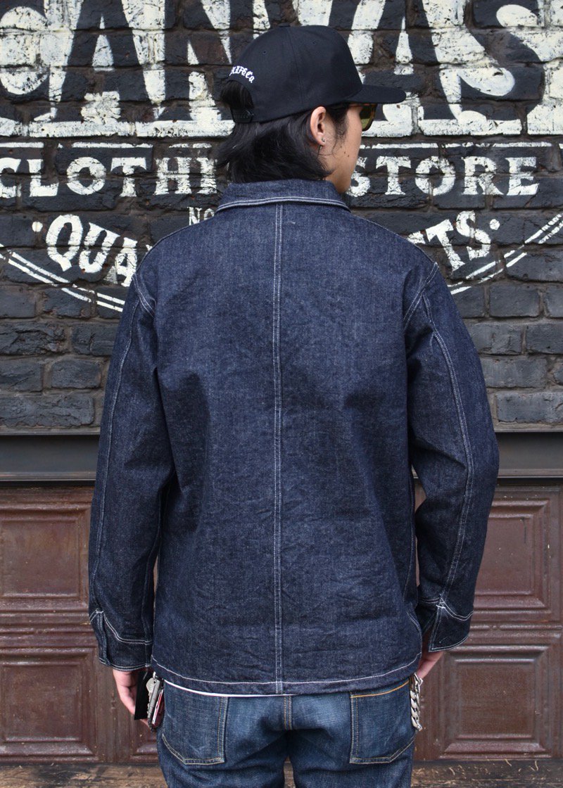 HWZN.MFG.CO. / FULLY STRETCH DENIM COVERALL JACKETS - CANVAS CLOTHING  ONLINE STORE / 39 Shimeno Kanazawa Ishikawa JAPAN 920-0059