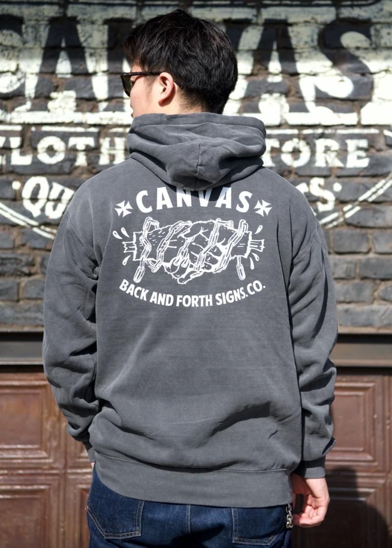 CANVAS x BACK AND FORTH SIGNS CO. W NAME Limites Pullover Black