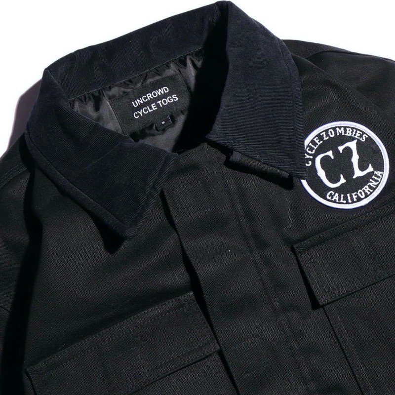 CycleZombies x UNCROWD / Duck Coat (BLACK) - CANVAS CLOTHING