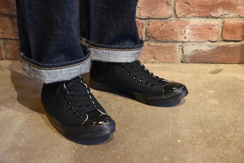 TROPHY CLOTHING - MILL TRAINERS HI-TOP (BLACKxBLACK