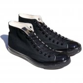 TROPHY CLOTHING - MILL TRAINERS HI-TOP (BLACKxBLACK)