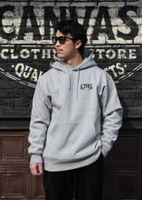 <img class='new_mark_img1' src='https://img.shop-pro.jp/img/new/icons50.gif' style='border:none;display:inline;margin:0px;padding:0px;width:auto;' />CANVAS - F-WHEEL PULLOVER HOODIE (GRAY)