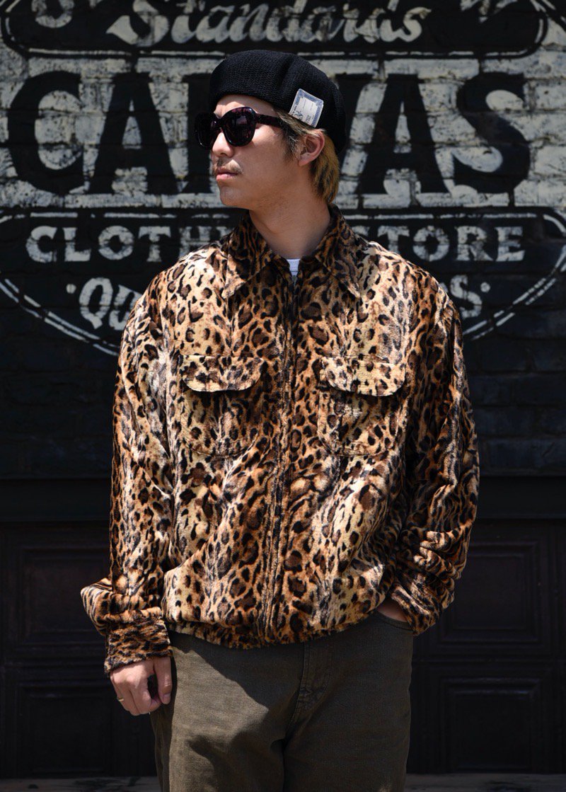 STEVENSON OVERALL Co. / Rounder (Large Spot Yellow Leopard x Brown) -  CANVAS CLOTHING ONLINE STORE / 39 Shimeno Kanazawa Ishikawa JAPAN 920-0059